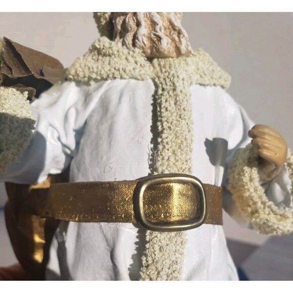 Vintage Clothtique Possible Dreams Christmas Santa in White Coat VTG 1988 713036 - Picture 3 of 13
